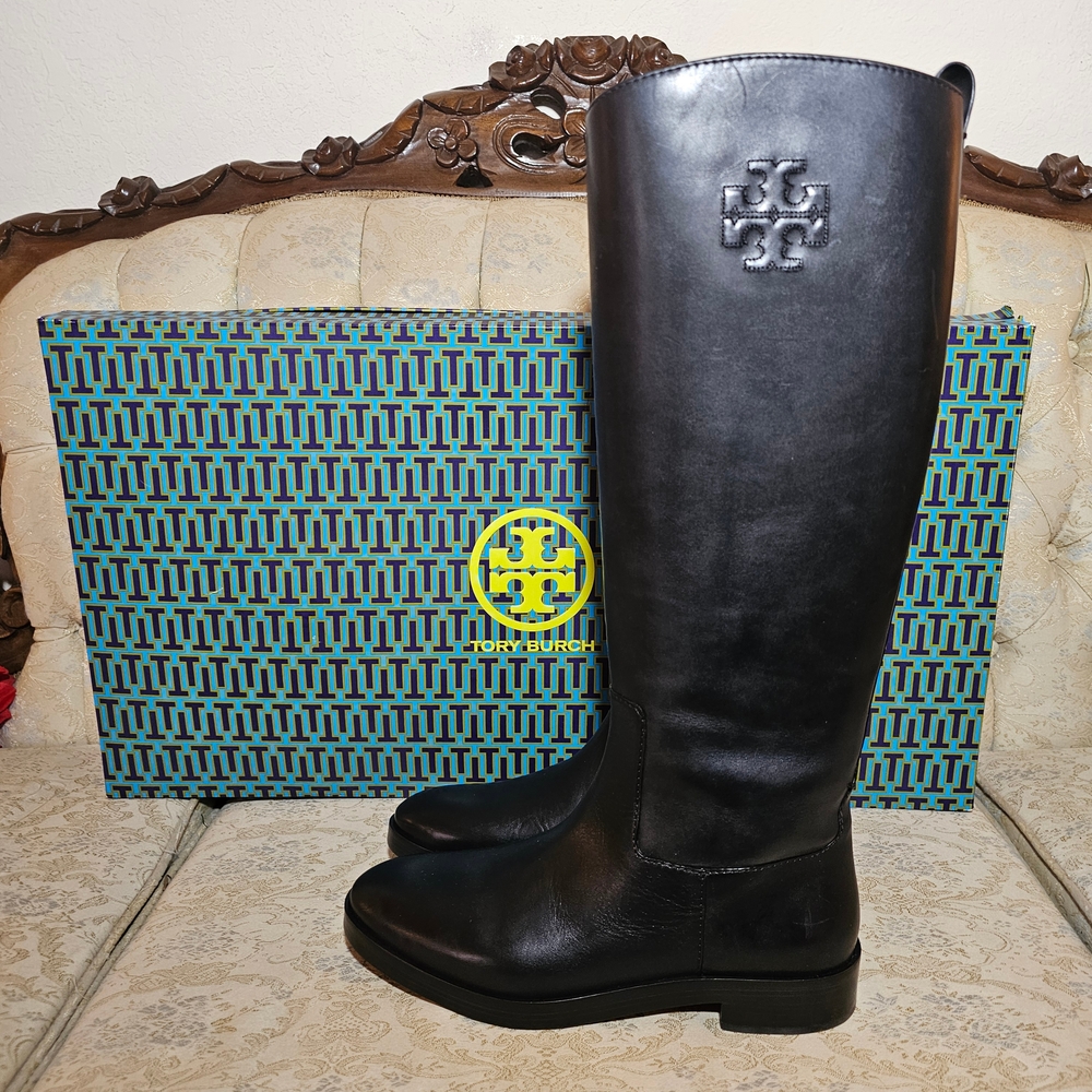 Tory Burch Black Winter Leather Boots